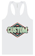 Load image into Gallery viewer, Custom Peach Aztec Women's Racerback Tank