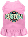 Load image into Gallery viewer, Custom Peach Aztec Pet Dress