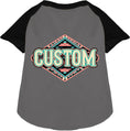 Load image into Gallery viewer, Custom Peach Aztec Pet Raglan Shirts