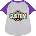Load image into Gallery viewer, Custom Peach Aztec Pet Raglan Shirts