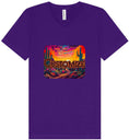 Load image into Gallery viewer, Custom Neon Desert Unisex V-Neck Shirt