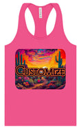 Load image into Gallery viewer, Custom Neon Desert Women's Racerback Tank