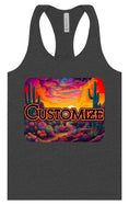 Load image into Gallery viewer, Custom Neon Desert Women's Racerback Tank