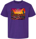 Load image into Gallery viewer, Custom Neon Desert Children's Gildan Soft Shirt