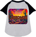 Load image into Gallery viewer, Custom Neon Desert Pet Raglan Shirts