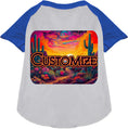 Load image into Gallery viewer, Custom Neon Desert Pet Raglan Shirts