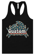 Load image into Gallery viewer, Custom Retro Crabs Women's Racerback Tank