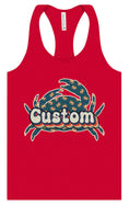 Load image into Gallery viewer, Custom Retro Crabs Women's Racerback Tank