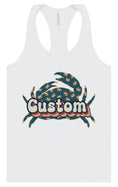 Load image into Gallery viewer, Custom Retro Crabs Women's Racerback Tank
