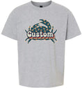 Load image into Gallery viewer, Custom Retro Crabs Children's Gildan Soft Shirt