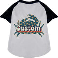 Load image into Gallery viewer, Custom Retro Crabs Pet Raglan Shirts