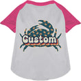 Load image into Gallery viewer, Custom Retro Crabs Pet Raglan Shirts