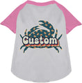 Load image into Gallery viewer, Custom Retro Crabs Pet Raglan Shirts
