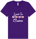 Load image into Gallery viewer, Custom Loved In Unisex V-Neck Shirt