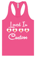 Load image into Gallery viewer, Custom Loved In Women's Racerback Tank