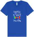 Load image into Gallery viewer, Custom Stay Weird in Unisex V-Neck Shirt