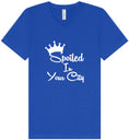 Load image into Gallery viewer, Custom Spoiled In Unisex V-Neck Shirt
