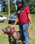 Load image into Gallery viewer, The "Eros" collar 2.5 inch wide RED