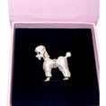 Load image into Gallery viewer, Pearl White Poodle Brooch - Southlake Paws