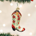 Load image into Gallery viewer, Christmas Cowgirl Boot - Southlake Paws