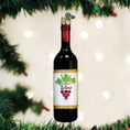 Load image into Gallery viewer, Red Wine Bottle Ornament