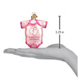 Load image into Gallery viewer, Pink Baby Onesie Ornament - Southlake Paws