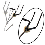 ExionPro 5 Point Breastplate with Sheepskin Padding - Navy Blue Elastic & White Lines