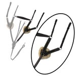 ExionPro 5 Point Breastplate with Sheepskin Padding - Navy Blue Elastic & Yellow Line