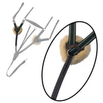 ExionPro 5 Point Breastplate with Sheepskin Padding - Green Elastic & White Lines