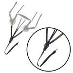 ExionPro 5 Point Breastplate with Sheepskin Padding - Green Elastic & White Lines