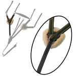 ExionPro 5 Point Breastplate with Sheepskin Padding - Green Elastic & Yellow Lines