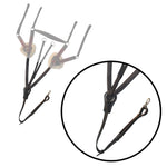 ExionPro 5 Point Breastplate with Sheepskin Padding - Burgundy Elastic & White Strips