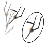 ExionPro 5 Point Breastplate with Sheepskin Padding - Grey Elastic & White Lines