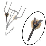 ExionPro 5 Point Breastplate with Sheepskin Padding - Grey Elastic & White Lines