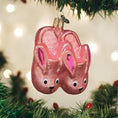Load image into Gallery viewer, Bunny Slippers Ornament - Southlake Paws