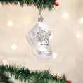 Load image into Gallery viewer, White Baby Shoe Ornament - Southlake Paws