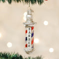 Load image into Gallery viewer, Barber Pole Ornament - Southlake Paws