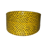 Mustard Yellow & Black Snake 3 Wide Style Collar