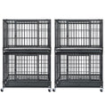 Load image into Gallery viewer, 37" Stackable Heavy Duty Dog Kennel 371D04