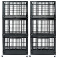 Load image into Gallery viewer, 37" Stackable Heavy Duty Dog Kennel 371D04