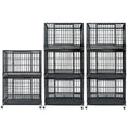 Load image into Gallery viewer, 37" Stackable Heavy Duty Dog Kennel 371D04