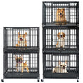 Load image into Gallery viewer, 37" Stackable Heavy Duty Dog Kennel 371D04