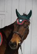 Load image into Gallery viewer, Horse Bonnet | Green- Brown & Red