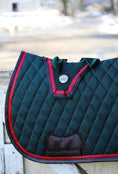 Load image into Gallery viewer, Jump Saddle Pad | Green- Brown & Red