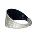 Load image into Gallery viewer, Glamorous Stunning Silver Snake With our Custom Swarovski Crystal Rivet