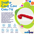 Load image into Gallery viewer, Candy Cane Nylon Dog Toy for Aggressive Chewers | USA Made | SodaPup