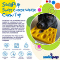 Load image into Gallery viewer, Swiss Cheese Wedge Nylon Dog Chew Toy for Aggressive Chewers | SodaPup