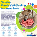 Load image into Gallery viewer, Mandala Softie eTray Shallow Slow Feeder Dog Bowl with Suction Cups | USA Made