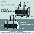 Load image into Gallery viewer, Quilted Chariot Pet Carrier With Removable Wheels and Telescopic Handle