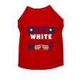 Load image into Gallery viewer, Red, White & Woof Tee – Patriotic Dog T-Shirt
